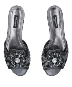 Dolce & Gabbana Lace-Embellished Bianca Sandals SILVER Slides 7 Dolce & Gabbana Lace-Embellished Bianca Sandals SILVER Slides -Dolce & Gabbana online Store dolce gabbana lace embellished bianca sandals 15970643 29543382 1000