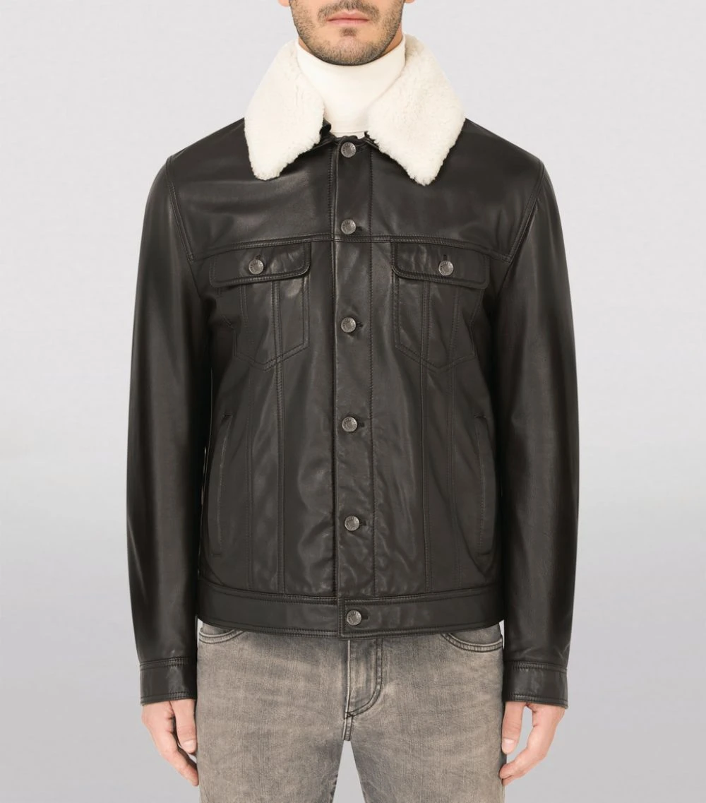 Dolce & Gabbana Lambskin Jacket N0000-BLACK Bomber Jackets 3 Dolce & Gabbana Lambskin Jacket N0000-BLACK Bomber Jackets - Image 3