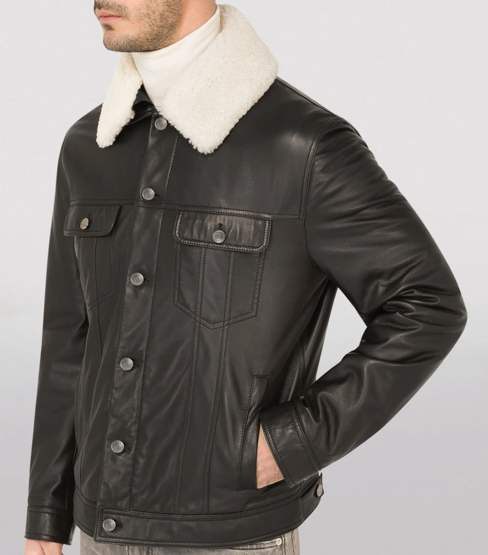 Dolce & Gabbana Lambskin Jacket N0000-BLACK Bomber Jackets 5 Dolce & Gabbana Lambskin Jacket N0000-BLACK Bomber Jackets - Image 5