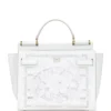 Dolce & Gabbana Large Embroidered Sicily 62 Soft Top-Handle Bag 89642-WHITE/WHITE Top Handle Bags