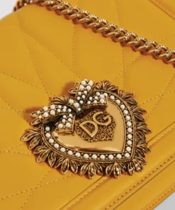 Dolce & Gabbana Large Quilted Leather Devotion Shoulder Bag 80062-MUSTARD 2 Shoulder Bags -Dolce & Gabbana online Store dolce gabbana large quilted leather devotion shoulder bag 15215694 26070052 1000