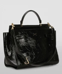 Dolce & Gabbana Large Sicily 62 Soft Top-Handle Bag 80999-BLACK Top Handle Bags -Dolce & Gabbana online Store dolce gabbana large sicily 62 soft top handle bag 17699878 37441151 1000