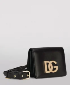 Dolce & Gabbana Leather 3.5 Cross-Body Bag 80999-BLACK Crossbody Bags -Dolce & Gabbana online Store dolce gabbana leather 3 5 cross body bag 17272180 35242147 1000
