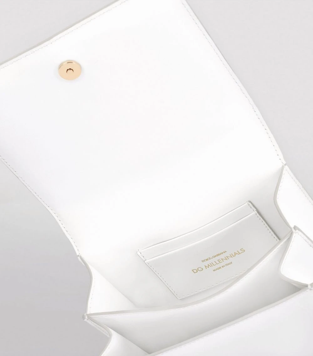 Dolce & Gabbana Leather 3.5 Cross-Body Bag 80002-OPTICAL WHITE Crossbody Bags 5 Dolce & Gabbana Leather 3.5 Cross-Body Bag 80002-OPTICAL WHITE Crossbody Bags - Image 5
