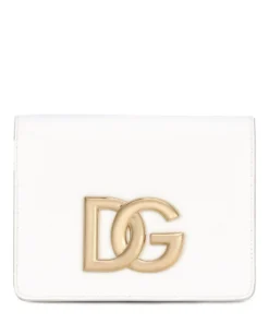 Dolce & Gabbana Leather 3.5 Cross-Body Bag 80002-OPTICAL WHITE Crossbody Bags