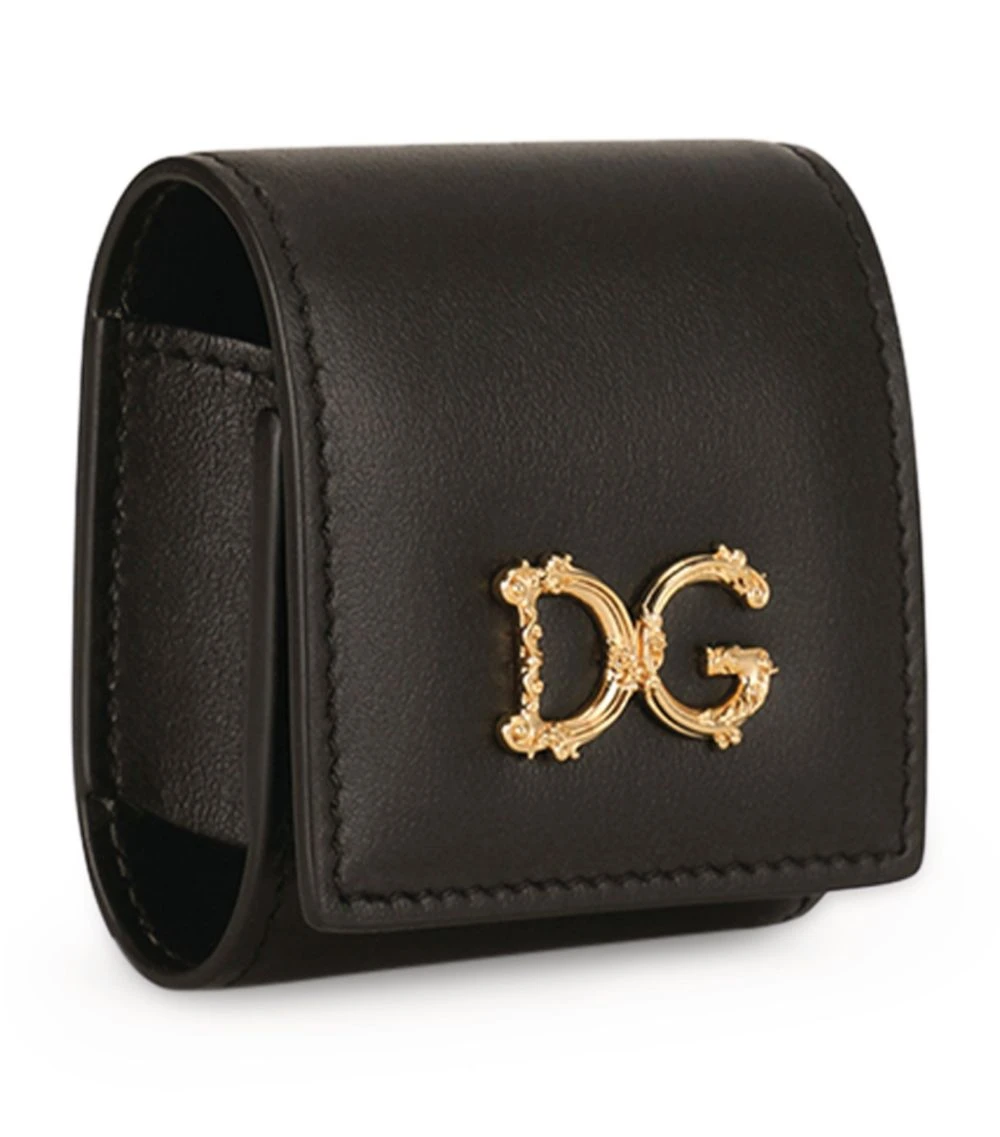 Dolce & Gabbana Leather AirPods Case 80999-BLACK Audio Accessories 2 Dolce & Gabbana Leather AirPods Case 80999-BLACK Audio Accessories - Image 2