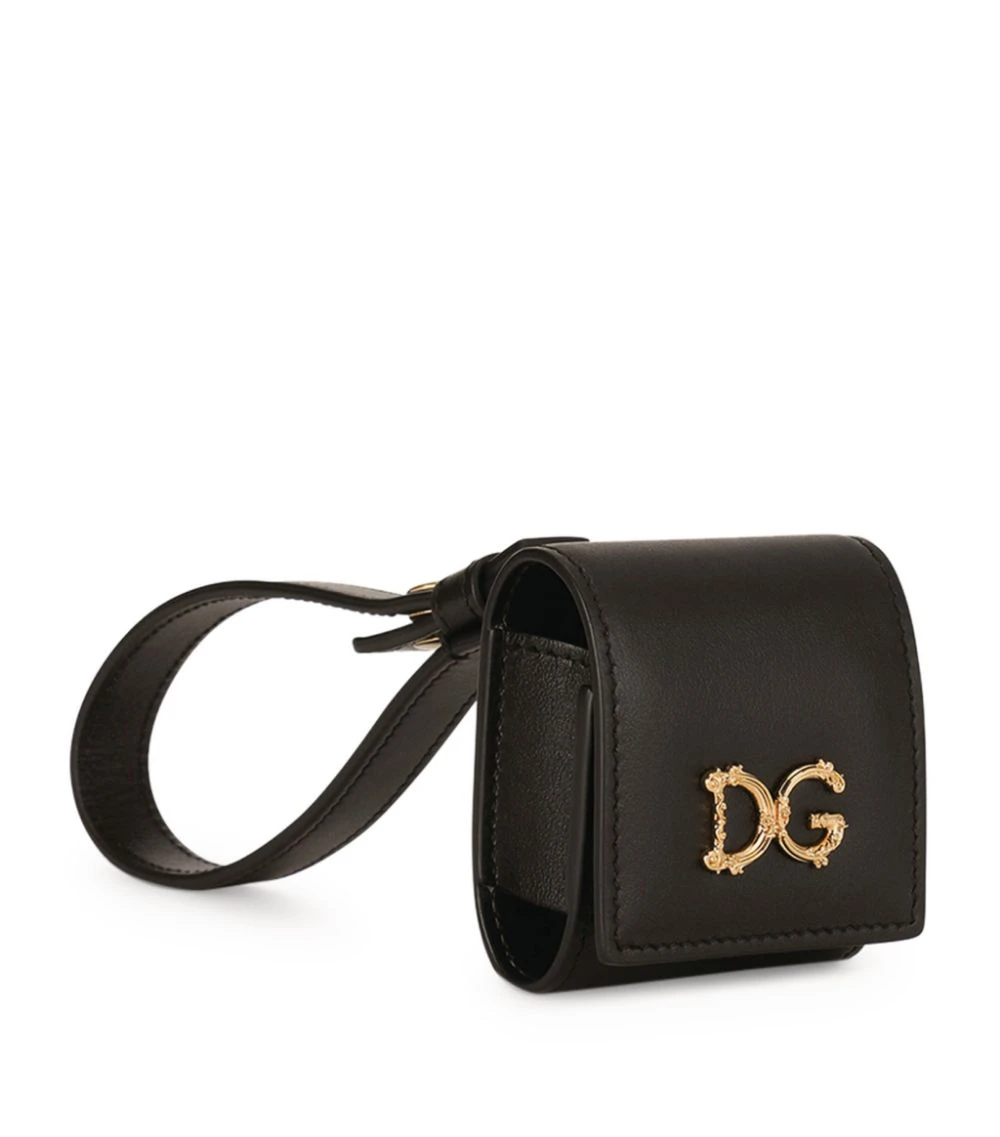 Dolce & Gabbana Leather AirPods Case 80999-BLACK Audio Accessories 4 Dolce & Gabbana Leather AirPods Case 80999-BLACK Audio Accessories - Image 4
