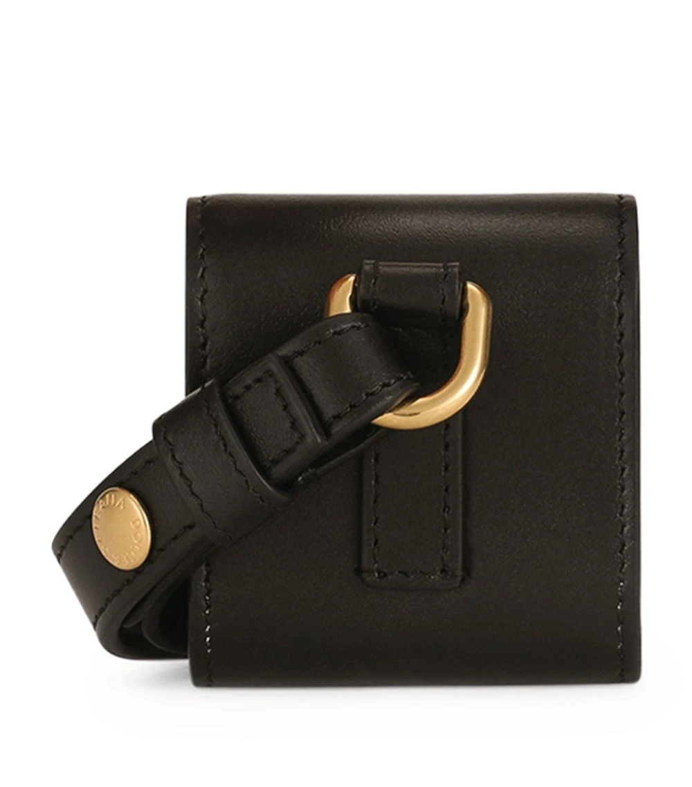 Dolce & Gabbana Leather AirPods Case 80999-BLACK Audio Accessories 5 Dolce & Gabbana Leather AirPods Case 80999-BLACK Audio Accessories - Image 5