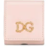 Dolce & Gabbana Leather AirPods Case 80412-POWDER PINK 1 Audio Accessories