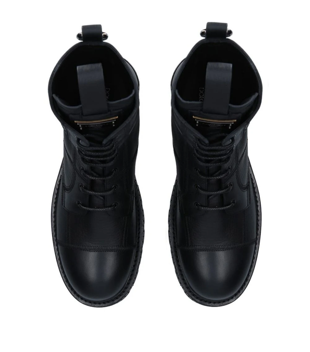 Dolce & Gabbana Leather Ankle Boots BLACK Chukka Boots 4 Dolce & Gabbana Leather Ankle Boots BLACK Chukka Boots - Image 4