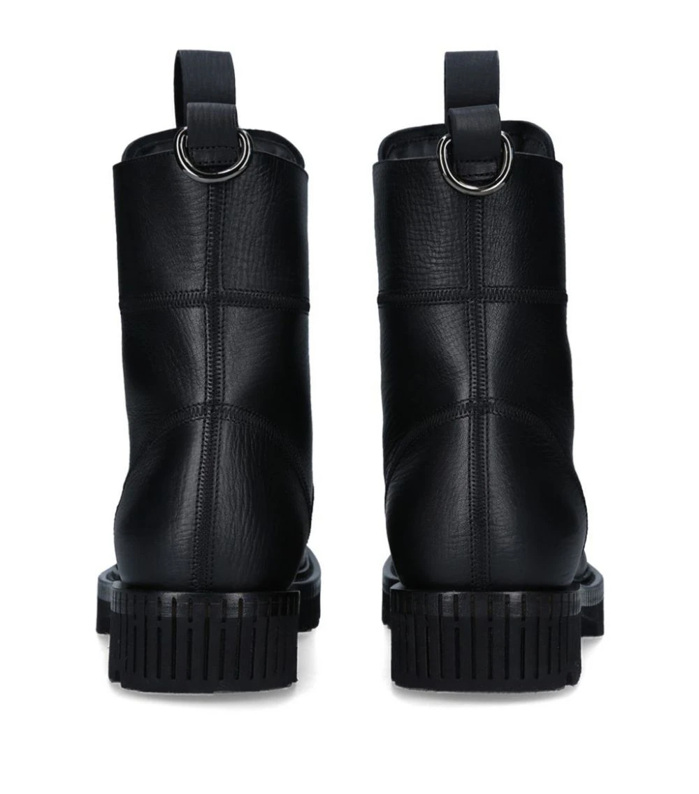Dolce & Gabbana Leather Ankle Boots BLACK Chukka Boots 2 Dolce & Gabbana Leather Ankle Boots BLACK Chukka Boots - Image 2