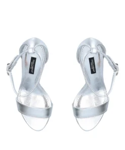 Dolce & Gabbana Leather Baroque-Heel Keira Sandals 105 SILVER Heel Sandals -Dolce & Gabbana online Store dolce gabbana leather baroque heel keira sandals 105 15965433 29543465 1000