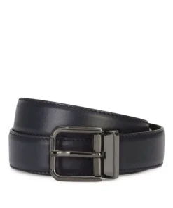 Dolce & Gabbana Leather Belt 87741-DARK BLUE Belts