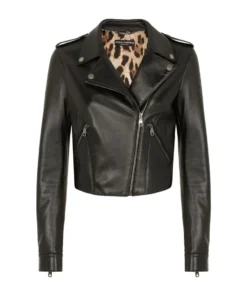 Dolce & Gabbana Leather Biker Jacket N0000-BLACK Leather Jackets
