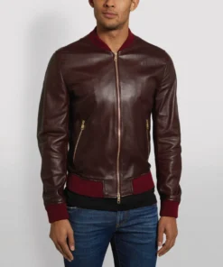 Dolce & Gabbana Leather Bomber Jacket R0369-BORDEAUX Bomber Jackets -Dolce & Gabbana online Store dolce gabbana leather bomber jacket 15296581 26705622 1000