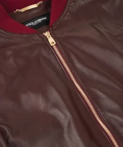 Dolce & Gabbana Leather Bomber Jacket R0369-BORDEAUX Bomber Jackets -Dolce & Gabbana online Store dolce gabbana leather bomber jacket 15296581 26705629 1000