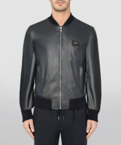 Dolce & Gabbana Leather Bomber Jacket B0387-VERY DARK BLUE Bomber Jackets -Dolce & Gabbana online Store dolce gabbana leather bomber jacket 16781202 33045925 1000