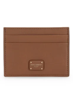 Dolce & Gabbana Leather Card Holder 81236-LIGHT BROWN Card Holders