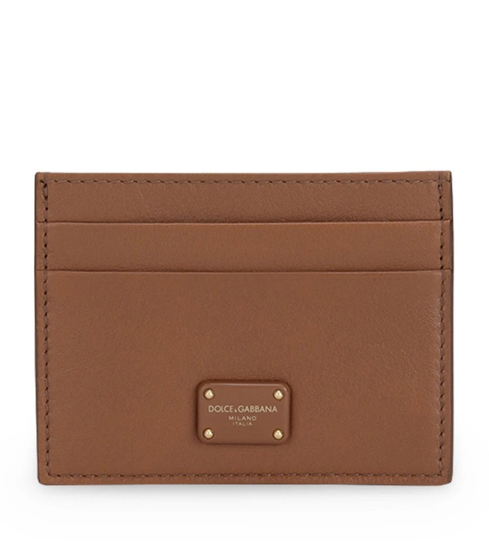 Dolce & Gabbana Leather Card Holder 81236-LIGHT BROWN Card Holders 1 Dolce & Gabbana Leather Card Holder 81236-LIGHT BROWN Card Holders