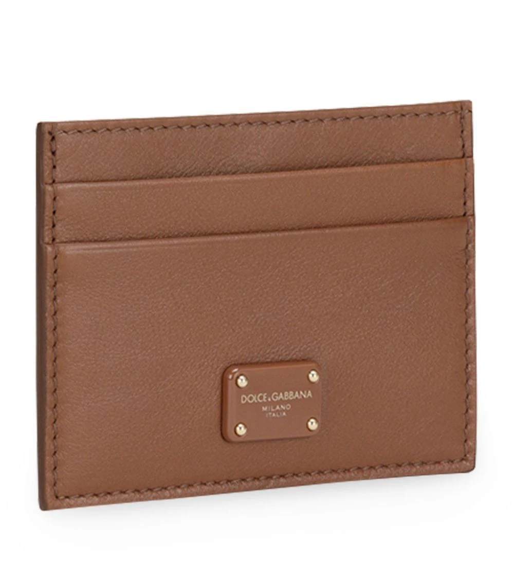 Dolce & Gabbana Leather Card Holder 81236-LIGHT BROWN Card Holders 2 Dolce & Gabbana Leather Card Holder 81236-LIGHT BROWN Card Holders - Image 2