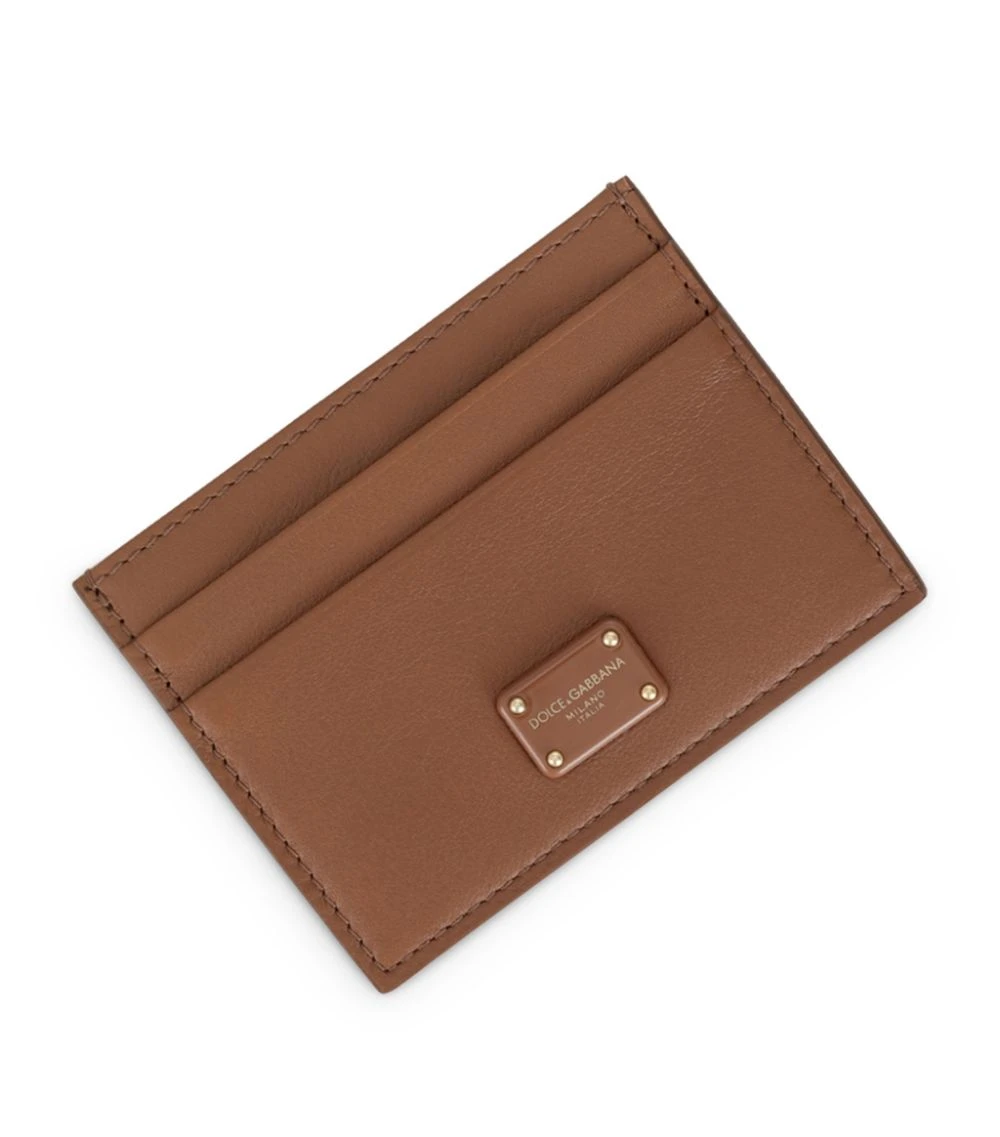 Dolce & Gabbana Leather Card Holder 81236-LIGHT BROWN Card Holders 4 Dolce & Gabbana Leather Card Holder 81236-LIGHT BROWN Card Holders - Image 4