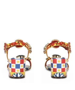 Dolce & Gabbana Leather Carretto Print Sandals 60 HH81D-FRIGO 2 F.MULT Heel Sandals 7 Dolce & Gabbana Leather Carretto Print Sandals 60 HH81D-FRIGO 2 F.MULT Heel Sandals -Dolce & Gabbana online Store dolce gabbana leather carretto print sandals 60 17277780 35266900 1000