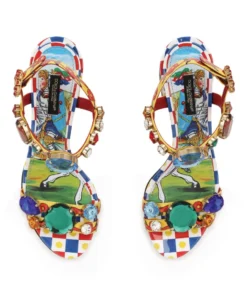 Dolce & Gabbana Leather Carretto Print Sandals 60 HH81D-FRIGO 2 F.MULT Heel Sandals 8 Dolce & Gabbana Leather Carretto Print Sandals 60 HH81D-FRIGO 2 F.MULT Heel Sandals -Dolce & Gabbana online Store dolce gabbana leather carretto print sandals 60 17277780 35266902 1000