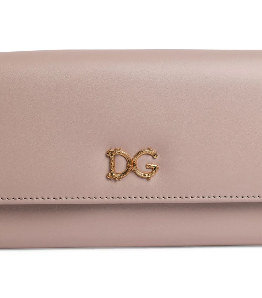 Dolce & Gabbana Leather Continental Wallet 80412-POWDER PINK 1 Wallets 5 Dolce & Gabbana Leather Continental Wallet 80412-POWDER PINK 1 Wallets - Image 5