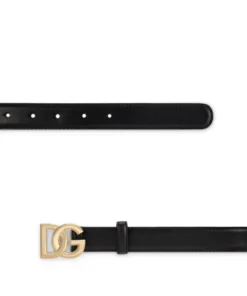 Dolce & Gabbana Leather Crossover Logo Belt 80999-BLACK Belts -Dolce & Gabbana online Store dolce gabbana leather crossover logo belt 17378844 35814904 1000