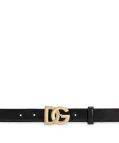 Dolce & Gabbana Leather Crossover Logo Belt 80999-BLACK Belts -Dolce & Gabbana online Store dolce gabbana leather crossover logo belt 17378844 35816848 1000
