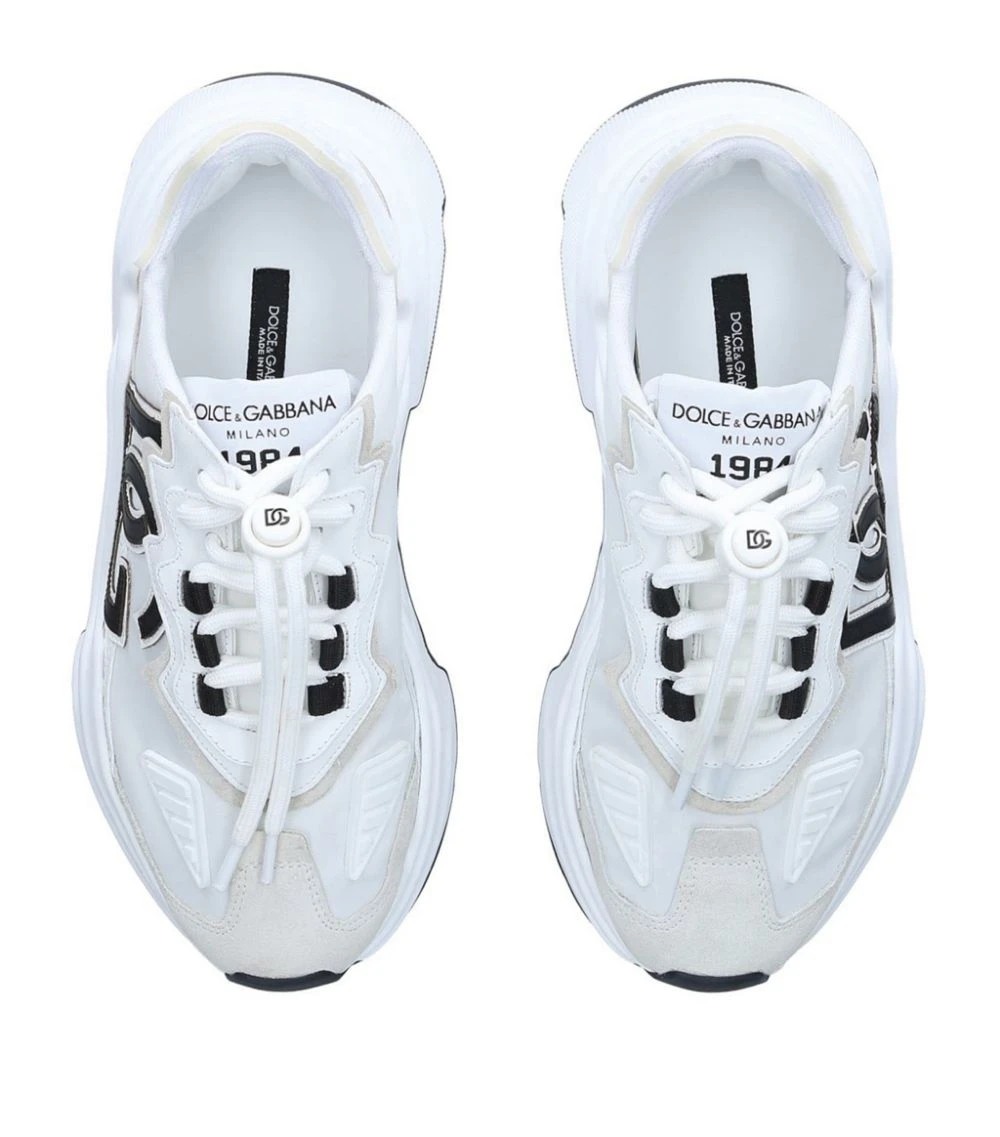 Dolce & Gabbana Leather Daymaster Sneakers WHITE/BLK Low-Top Sneakers 4 Dolce & Gabbana Leather Daymaster Sneakers WHITE/BLK Low-Top Sneakers - Image 4