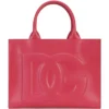 Dolce & Gabbana Leather DG Daily Tote Bag 87392-FUCHSIA Tote Bags