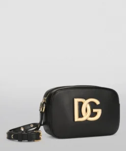 Dolce & Gabbana Leather DG Logo Cross-Body Bag 80999-BLACK Crossbody Bags -Dolce & Gabbana online Store dolce gabbana leather dg logo cross body bag 17700747 37439696 1000