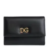 Dolce & Gabbana Leather French Flap Wallet 80999-BLACK Wallets