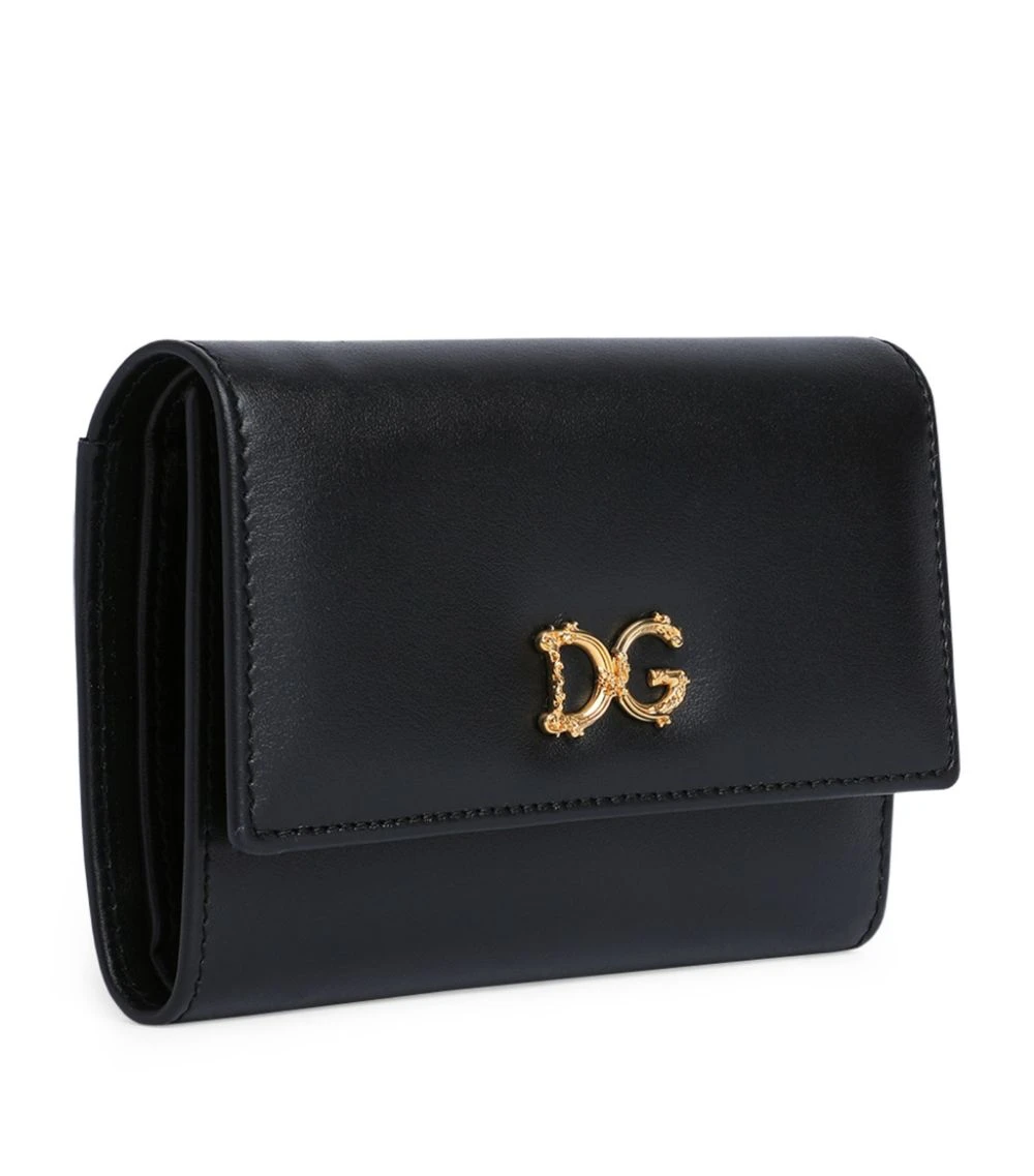 Dolce & Gabbana Leather French Flap Wallet 80999-BLACK Wallets 2 Dolce & Gabbana Leather French Flap Wallet 80999-BLACK Wallets - Image 2