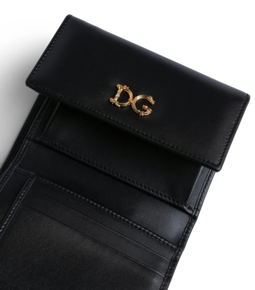 Dolce & Gabbana Leather French Flap Wallet 80999-BLACK Wallets 5 Dolce & Gabbana Leather French Flap Wallet 80999-BLACK Wallets - Image 5