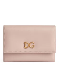 Dolce & Gabbana Leather French Flap Wallet 80412-POWDER PINK 1 Wallets