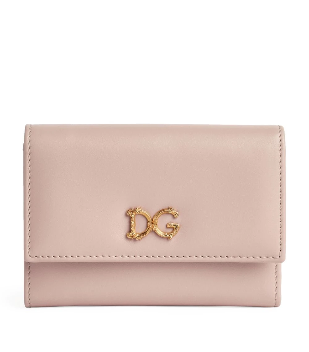 Dolce & Gabbana Leather French Flap Wallet 80412-POWDER PINK 1 Wallets 1 Dolce & Gabbana Leather French Flap Wallet 80412-POWDER PINK 1 Wallets