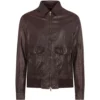 Dolce & Gabbana Leather Jacket M0682-EBONY Leather Jackets