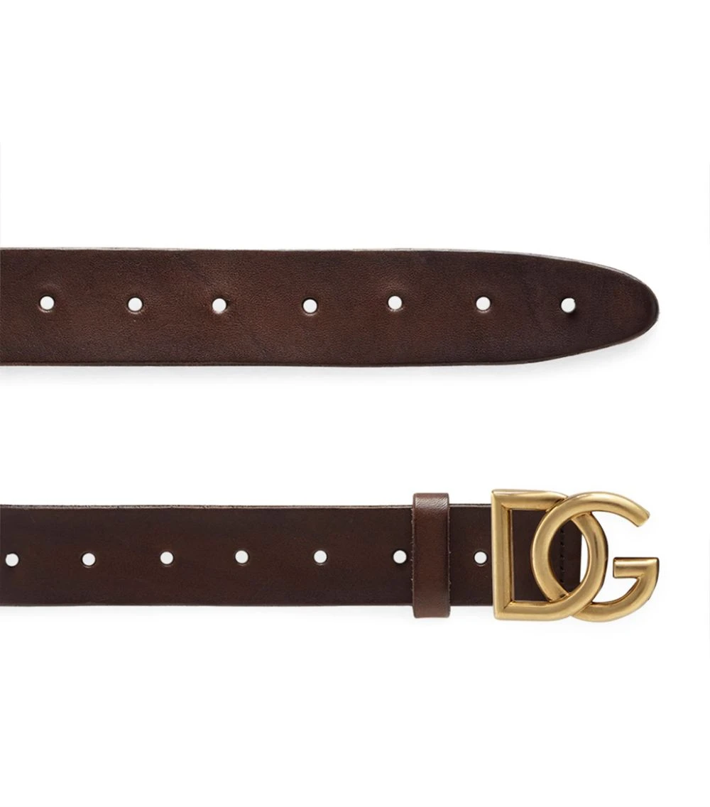 Dolce & Gabbana Leather Logo Belt 8I144-DK.BRWON Belts 2 Dolce & Gabbana Leather Logo Belt 8I144-DK.BRWON Belts - Image 2