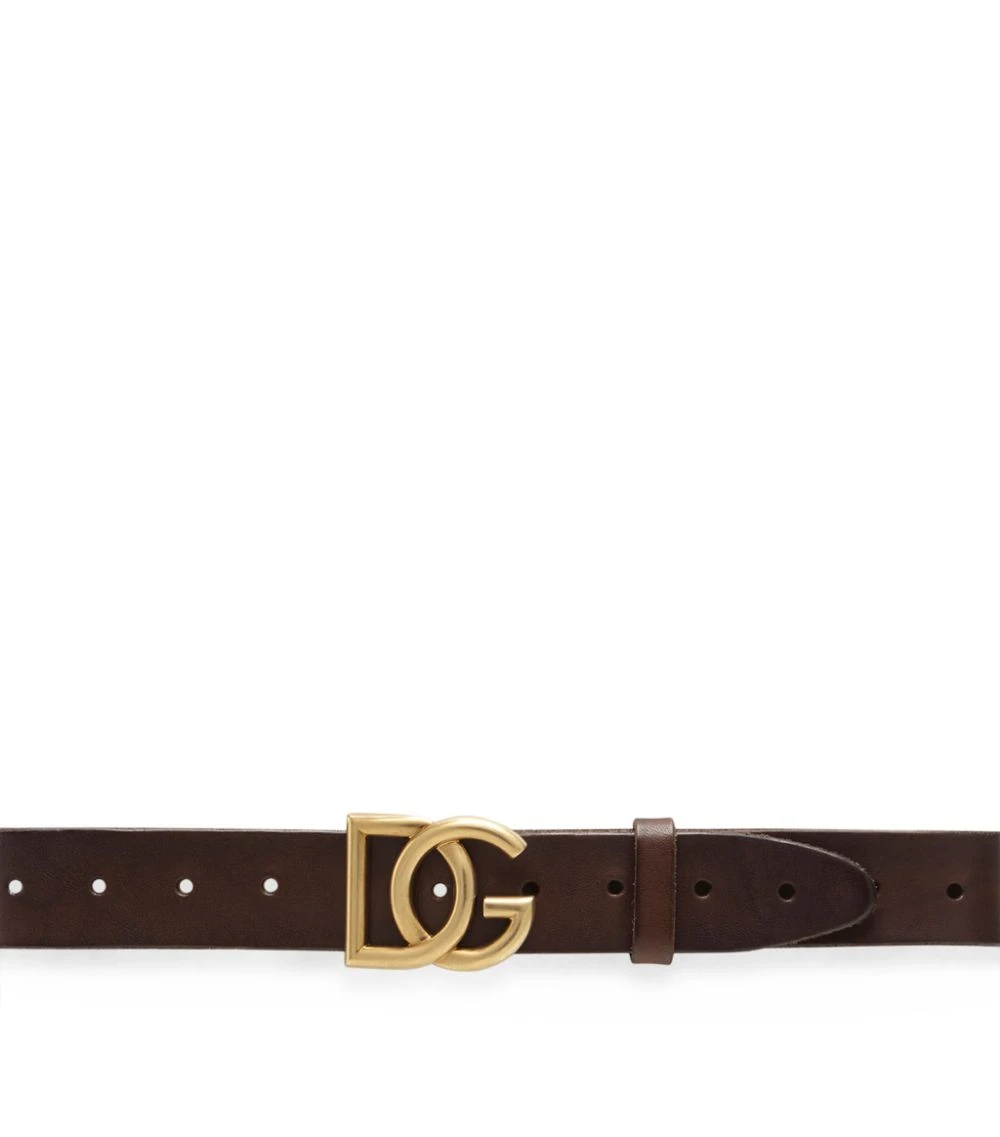 Dolce & Gabbana Leather Logo Belt 8I144-DK.BRWON Belts 3 Dolce & Gabbana Leather Logo Belt 8I144-DK.BRWON Belts - Image 3
