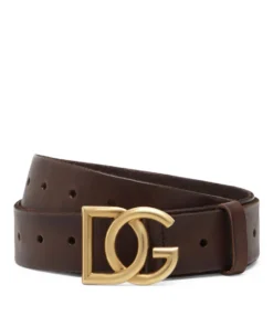 Dolce & Gabbana Leather Logo Belt 8I144-DK.BRWON Belts
