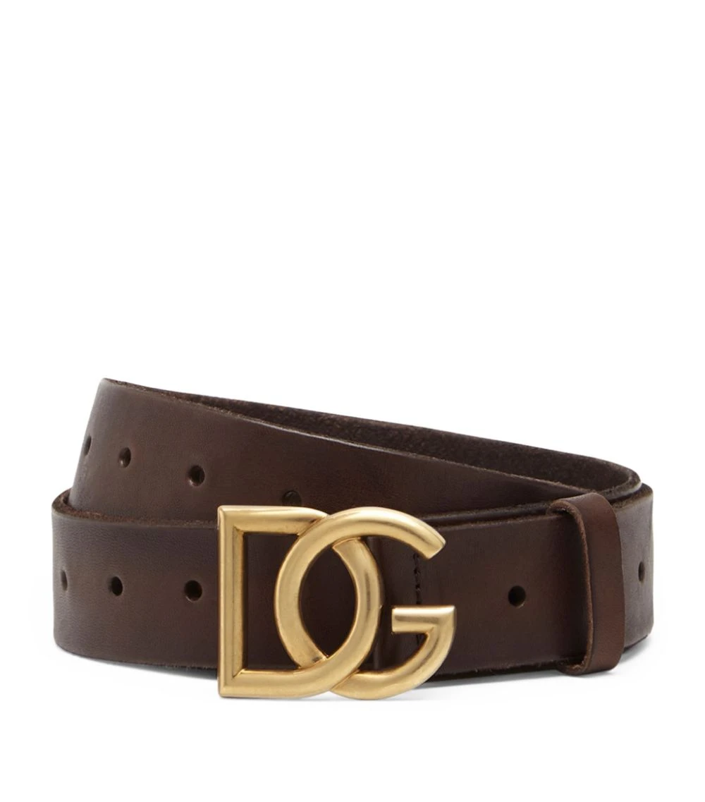 Dolce & Gabbana Leather Logo Belt 8I144-DK.BRWON Belts 1 Dolce & Gabbana Leather Logo Belt 8I144-DK.BRWON Belts