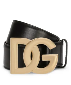 Dolce & Gabbana Leather Logo Belt 80999-BLACK Belts