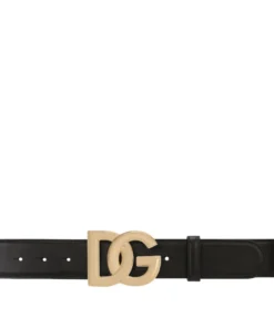 Dolce & Gabbana Leather Logo Belt 80999-BLACK Belts -Dolce & Gabbana online Store dolce gabbana leather logo belt 17377893 35819296 1000