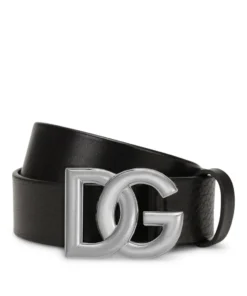 Dolce & Gabbana Leather Logo Belt 80999-BLACK Belts