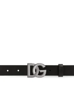 Dolce & Gabbana Leather Logo Belt 80999-BLACK Belts -Dolce & Gabbana online Store dolce gabbana leather logo belt 17379245 35818587 1000