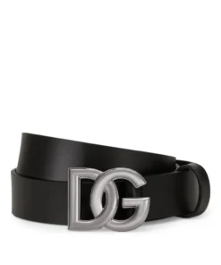 Dolce & Gabbana Leather Logo Belt 80999-BLACK Belts