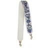 Dolce & Gabbana Leather Majolica Print Shoulder Strap 89951-WHITE/BLUE Bag Accessories