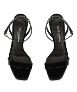 Dolce & Gabbana Leather Sandals 105 80999-BLACK Heeled Sandals -Dolce & Gabbana online Store dolce gabbana leather sandals 105 17287699 35318699 1000
